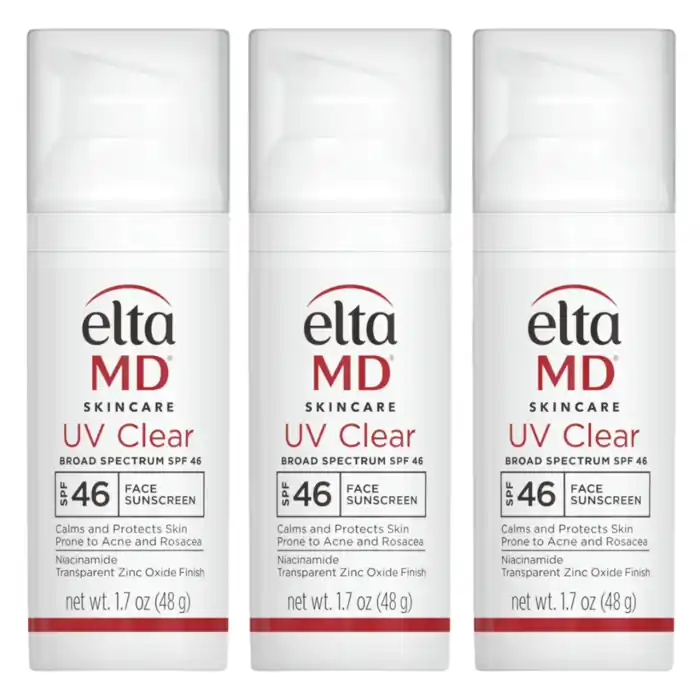 EltaMD UV Clear Untinted SPF 46 Broad-Spectrum 3-Pack ($132 Value)