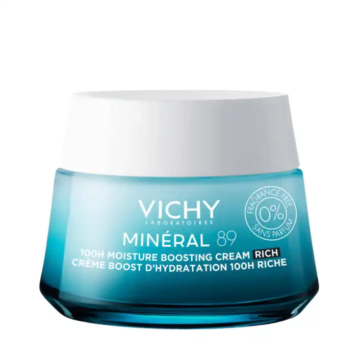 Vichy Mineral 89 100H Rich Cream Fragrance-Free Moisturizer