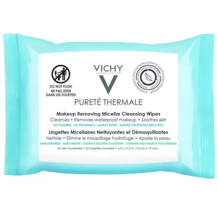 Vichy Purete Thermale 3-In-1 Micellar Wipes